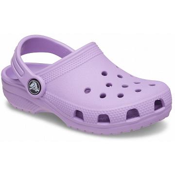 Zuecos Crocs Classic Niña Rosas Morados | Mexico 1587QMAZ